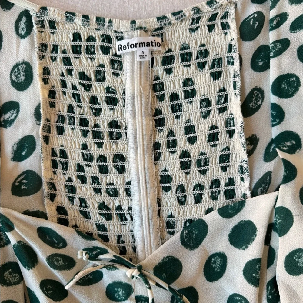 New Reformation tapioca print blouse - Picture 3 of 4